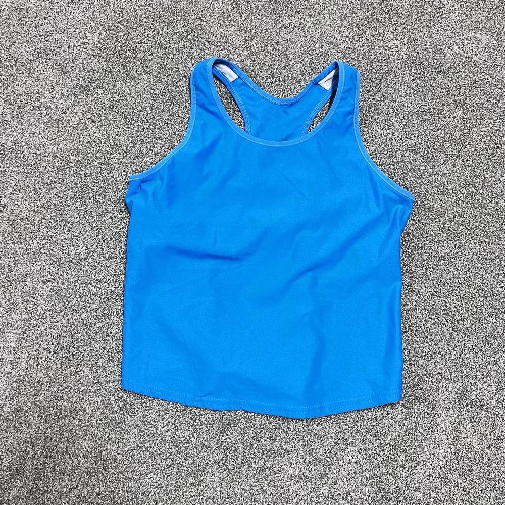 Brooks Running Racerback Tank Top Blue Athletic Workout Women S WB521